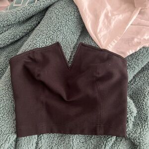 Anthropologie Black Crop Top